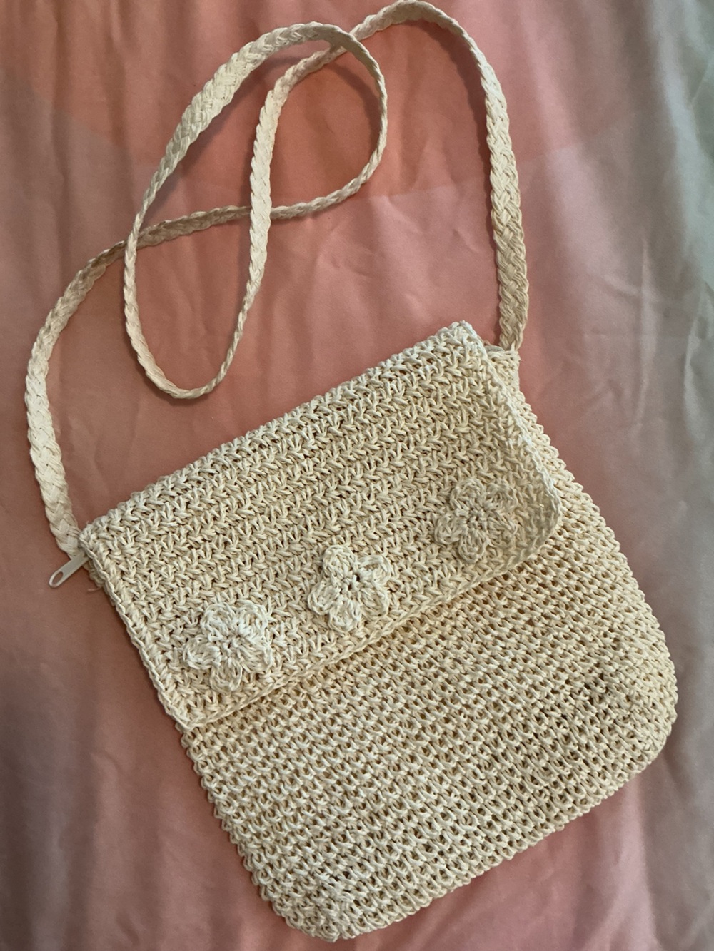 Vintage Straw Shoulder Bag by Waves by Tandem Bags